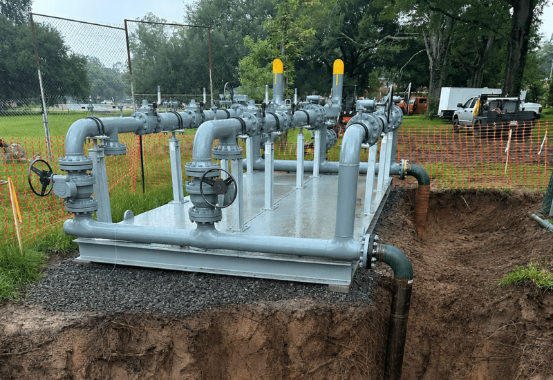Meter+Regulator Station Fabrication + Installation